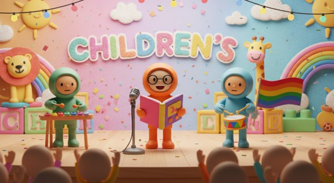 Avatar musicale AI - scena Children's