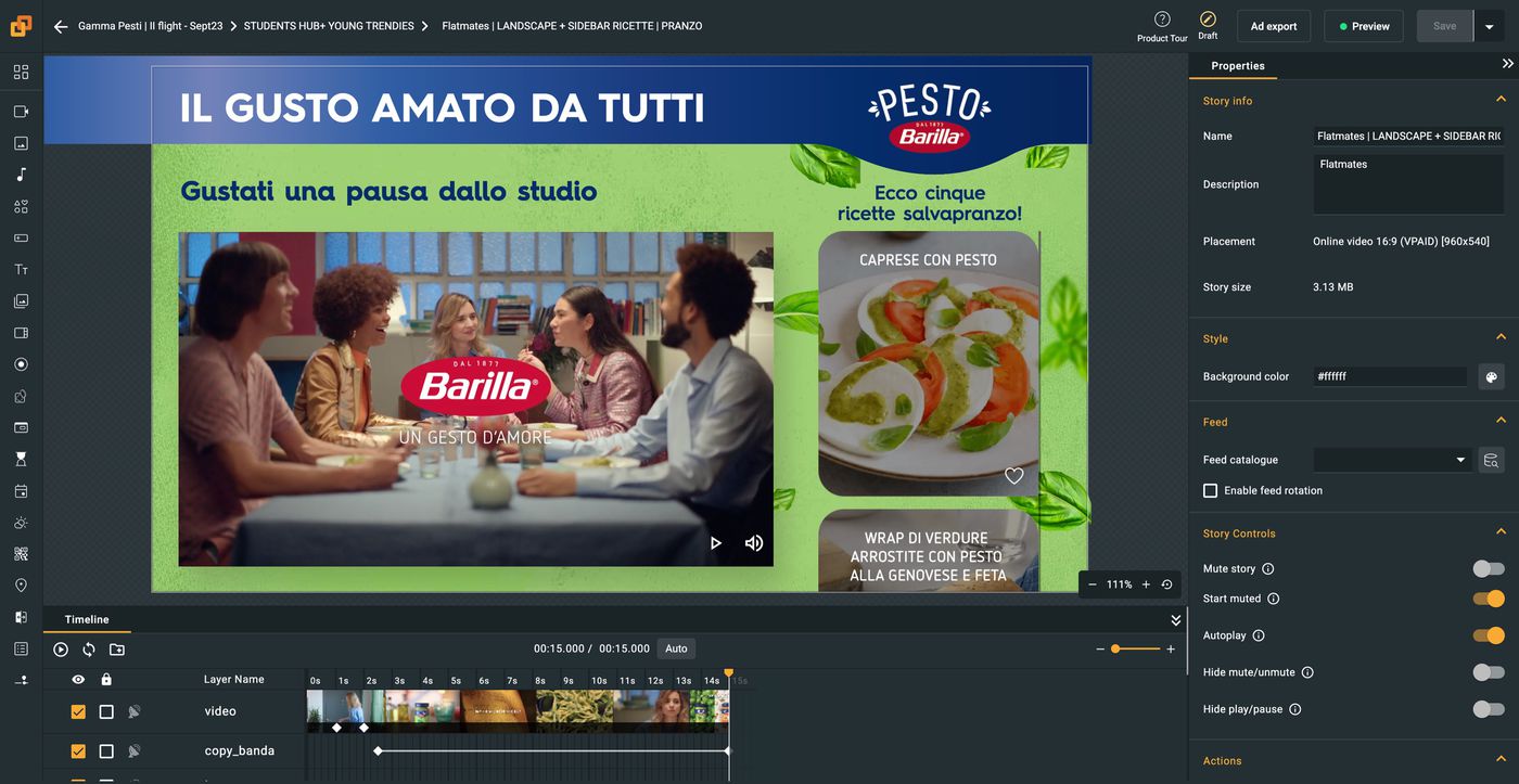Connected-stories - Ad Editor
