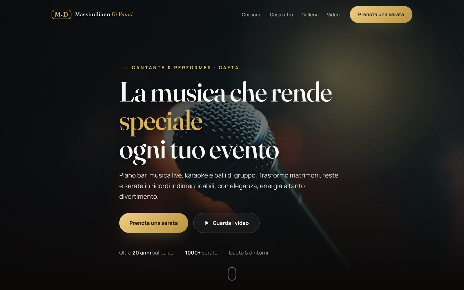 Massimiliano Di Vanni — Cantante & performer